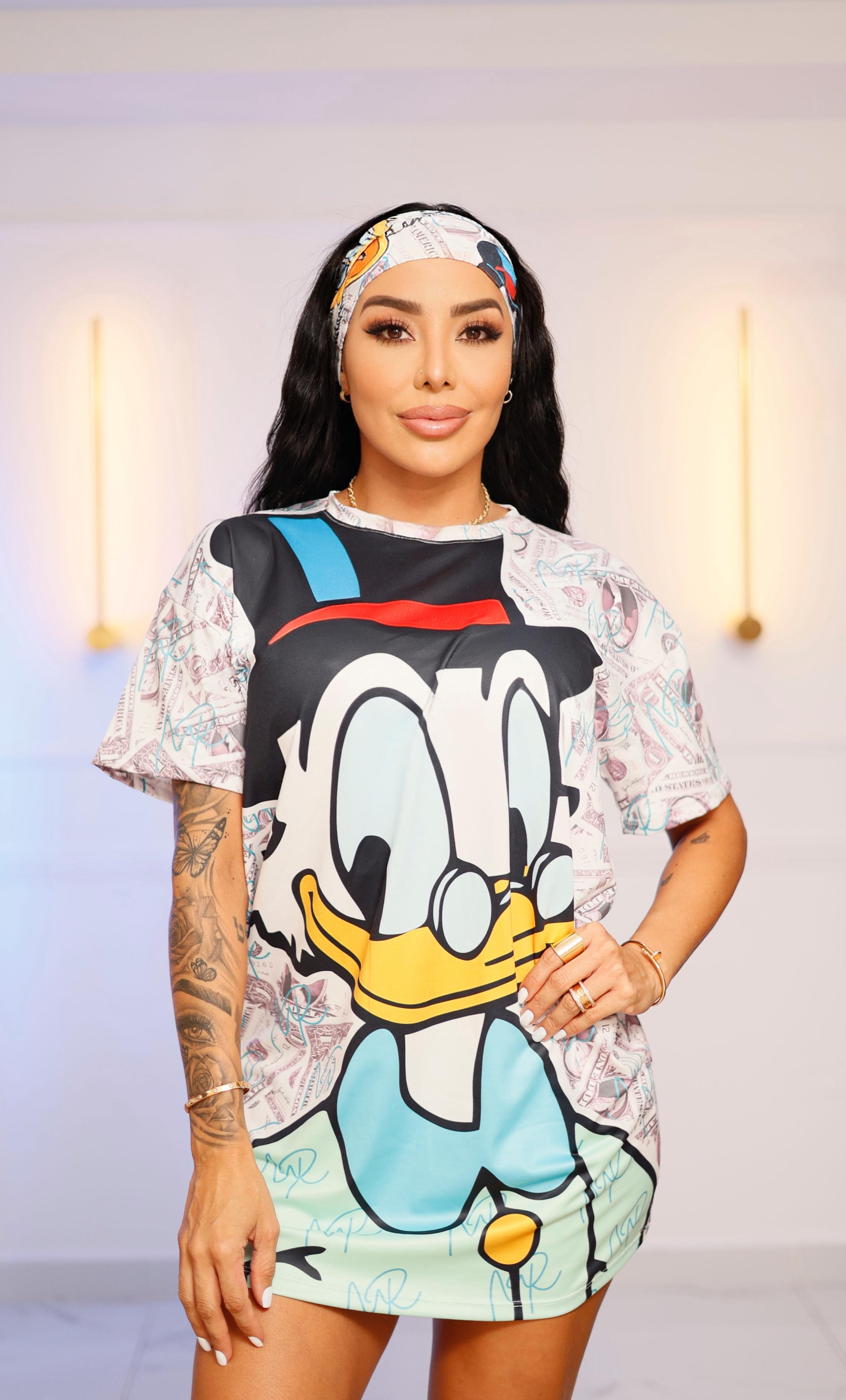 Batola Pato donald con gafas - Blanca