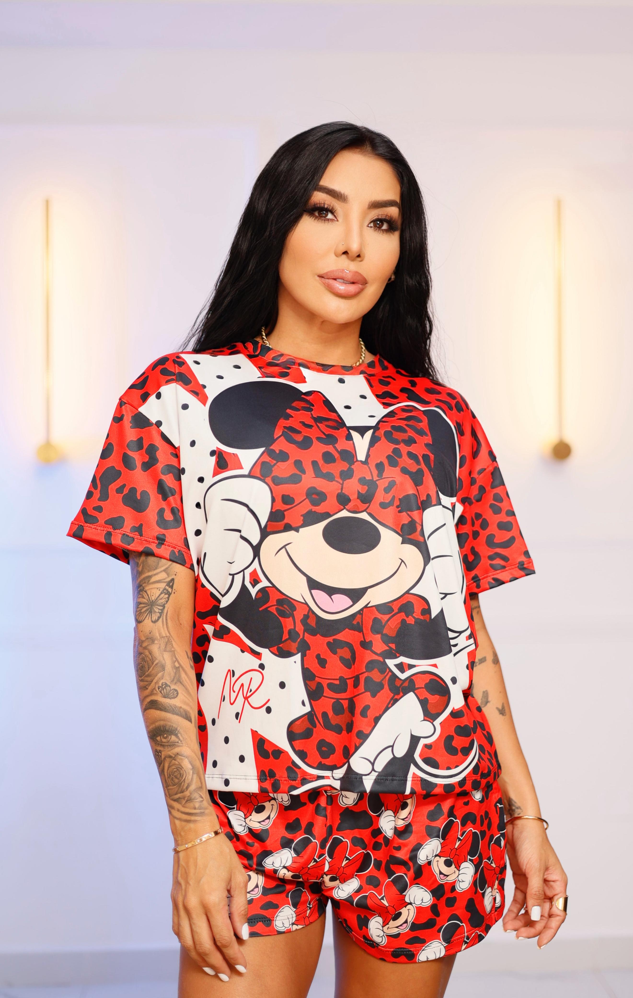 Pijama Short Minnie - Roja