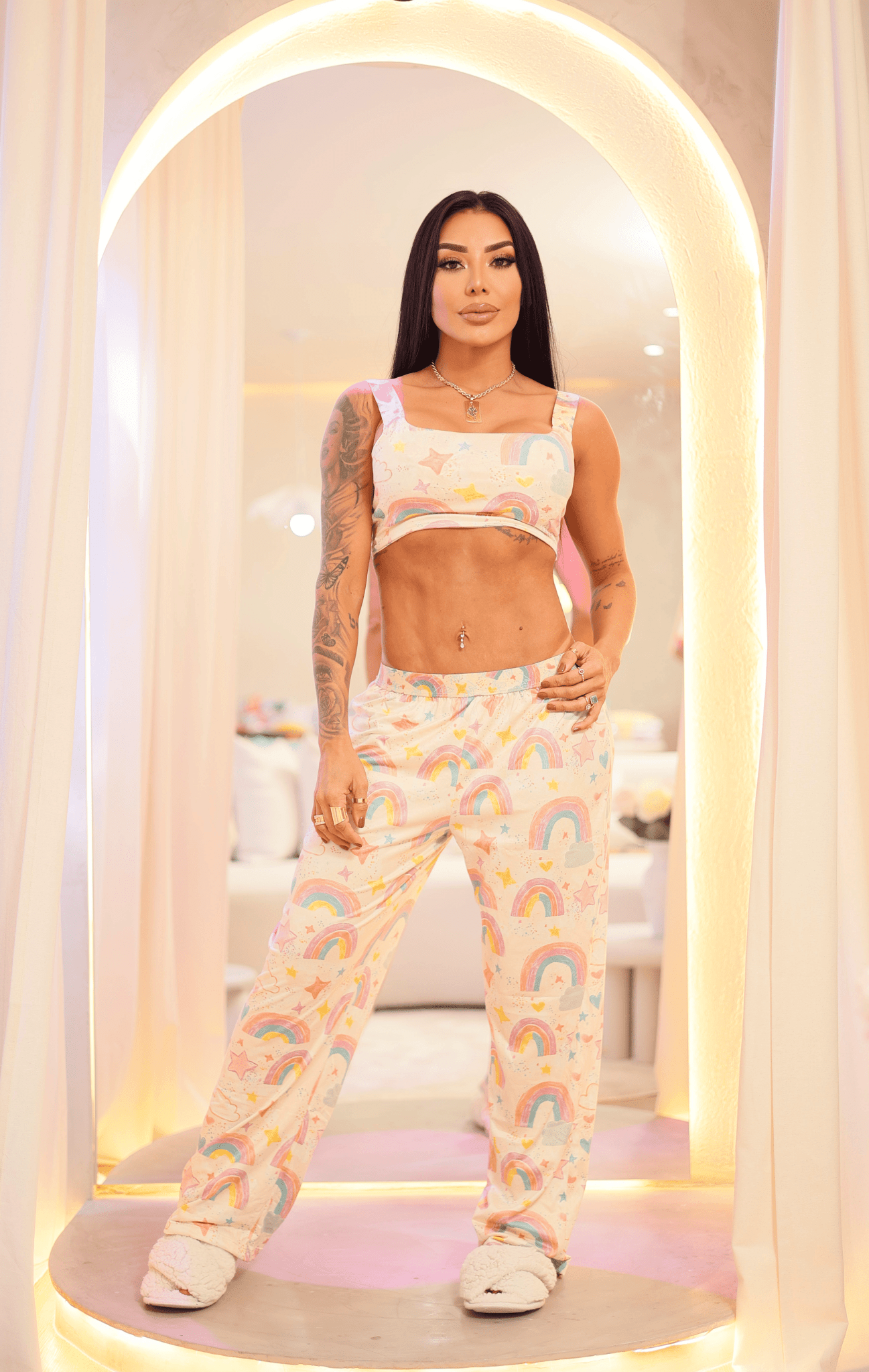 Pijama Set Arcoíris Pastel - Pijamas MR