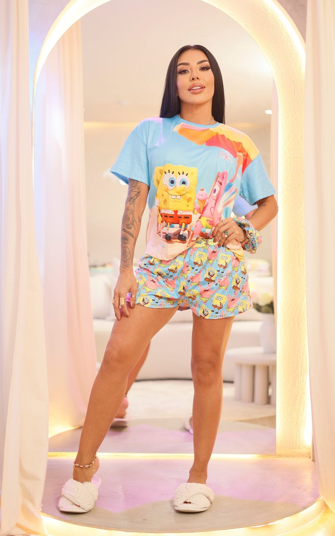 Pijama Short Bob Esponja - Pijamas MR